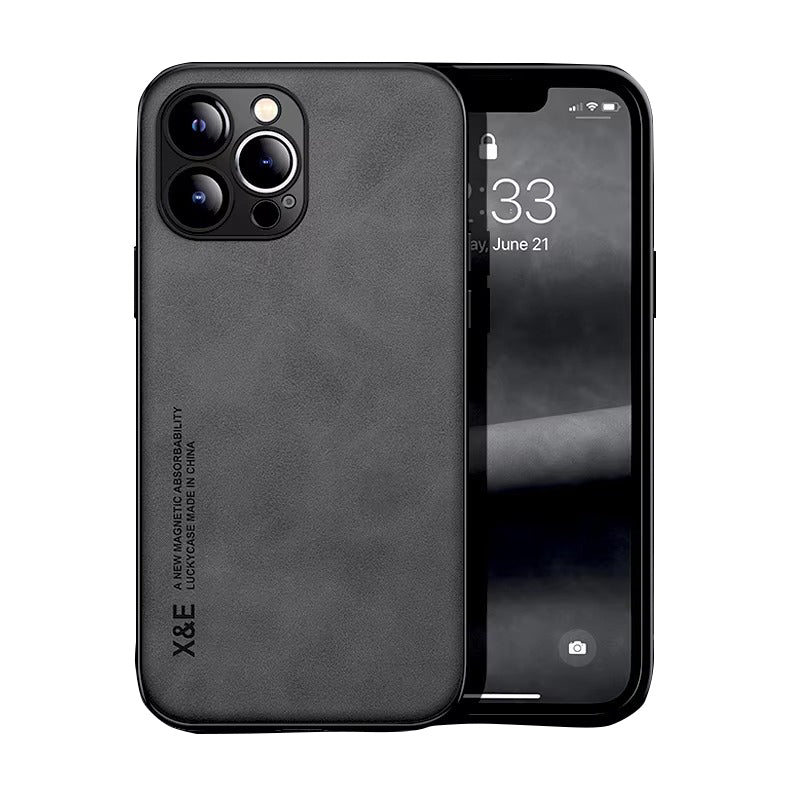 Luxury Magnetic Leather MagSafe iPhone Case – Wireless Charging, Shockproof & Stylish Protection | Case for iPhone