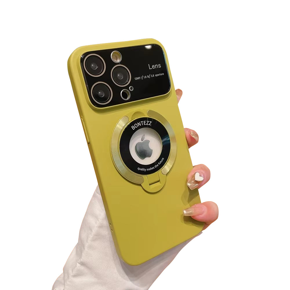 High Quality Apple iPhone Case MagSafe Compatible, Camera Lens & Screen Protection, Cover with PC Shell & Stand Bracket