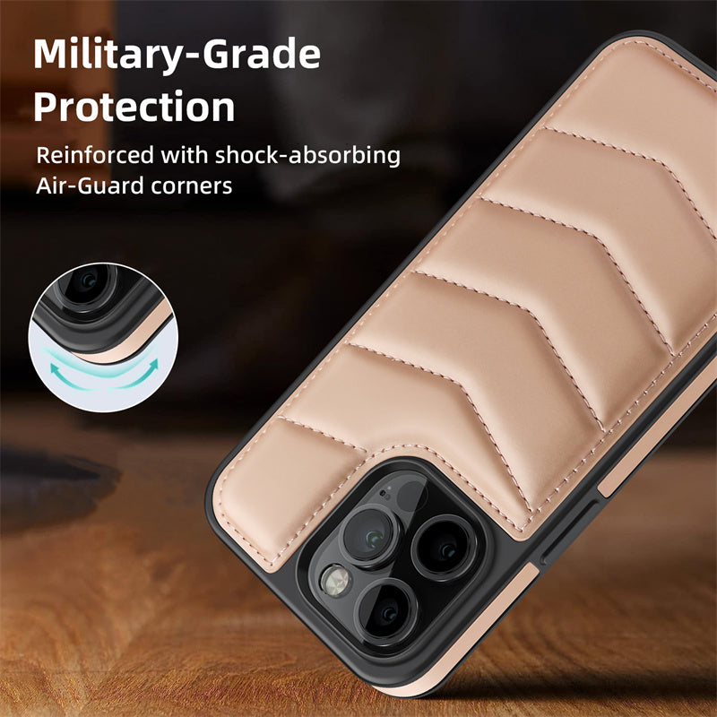 Premium MagSafe Leather iPhone Case – Magnetic Wireless Charging, Card Holder Wallet, Shockproof Protection, Sleek Design for iPhone Models