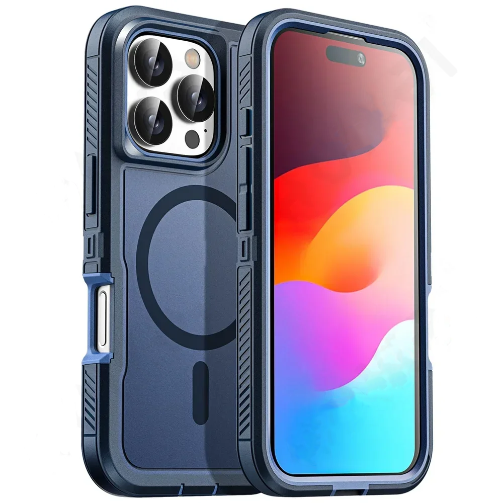 Heavy Duty Shockproof iPhone Case – Rugged Protective Cover with Kickstand, Anti-Scratch, Full-Body Protection for iPhone Models
