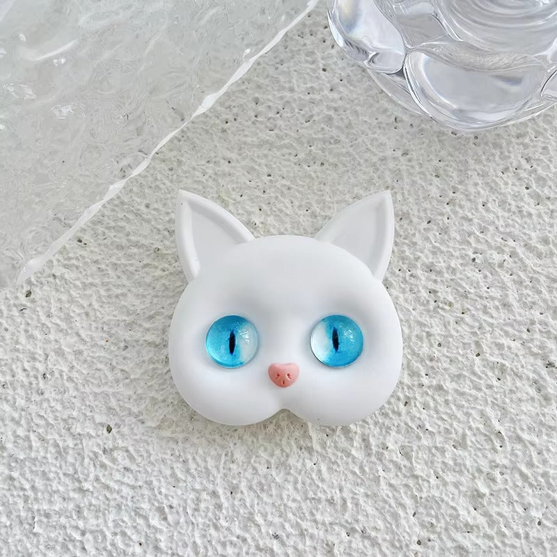 3D Cat Phone Grip Holder – Korean INS Style,Finger Ring Mount for Apple iPhone, and Other Mobile Phone Accessories