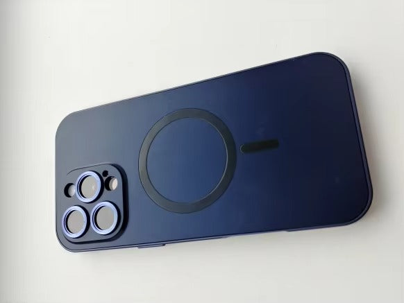 Luxury Apple iPhone Case, MagSafe Compatible, Camera Lens & Screen Protection, Ultra Thin, Shockproof, Magnetic Full All Around Cover – Metal Frame Case with Aluminum PC Back Panel for Sleek Durable Protection