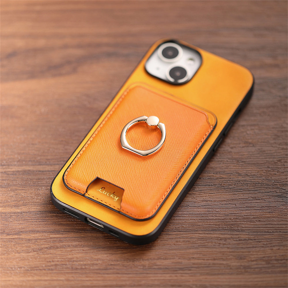 Luxury Detachable Magnetic Wallet iPhone Case – Card Holder, Ring Stand, Shockproof Protection for Secure and Convenient Use