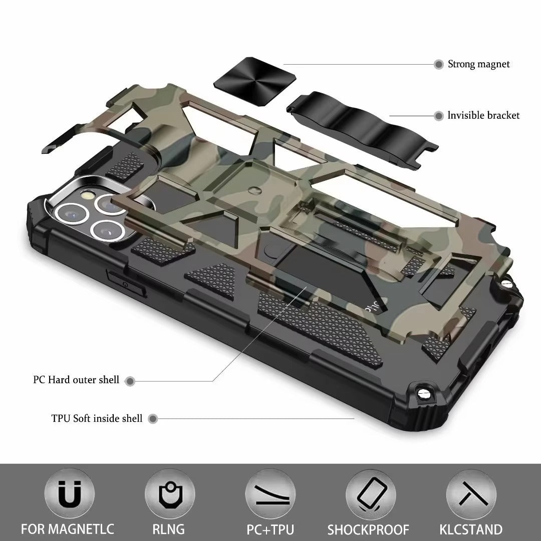 Robust Apple iPhone Case, MagSafe Compatible, Camera Lens Protection, Screen Protection, Ultra Thin, Shockproof Hybrid