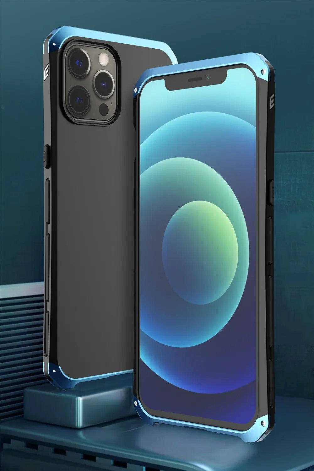 Robust Apple iPhone Case, MagSafe Compatible, Camera Lens & Screen Protection, Ultra Thin, Shockproof, Magnetic Full All Around Cover – Metal Armor Case with Aluminum + PC Shell for Rugged Full-Body Protection