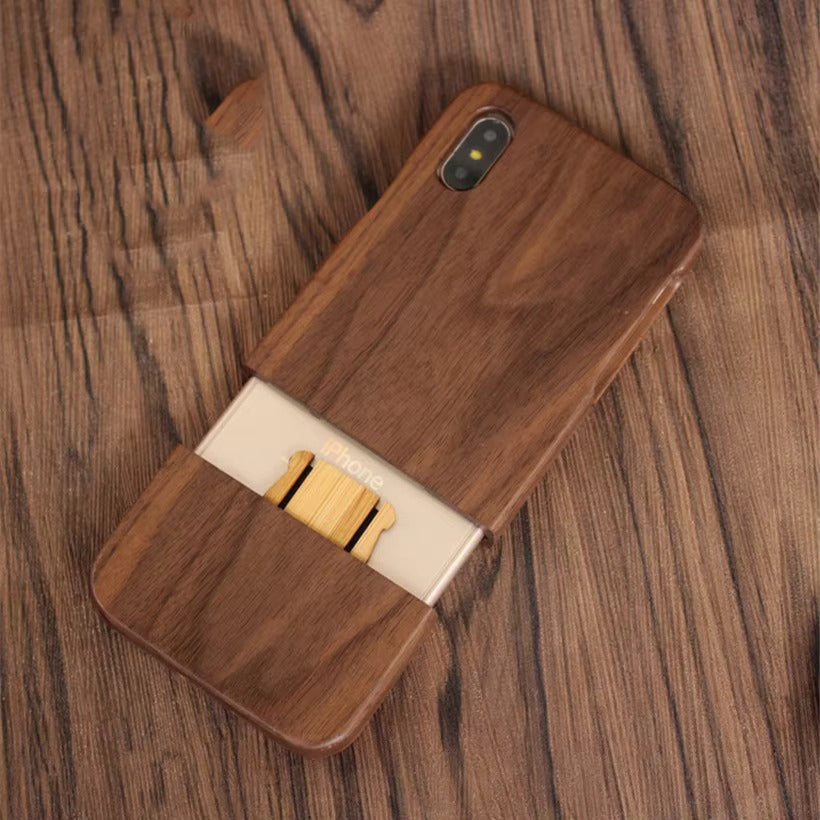 Luxury Apple iPhone Case, MagSafe Compatible, Camera Lens Protection, Screen Protection, Ultra Thin, Shockproof, Magnetic, Full All Around Protection, Wooden Back Cover