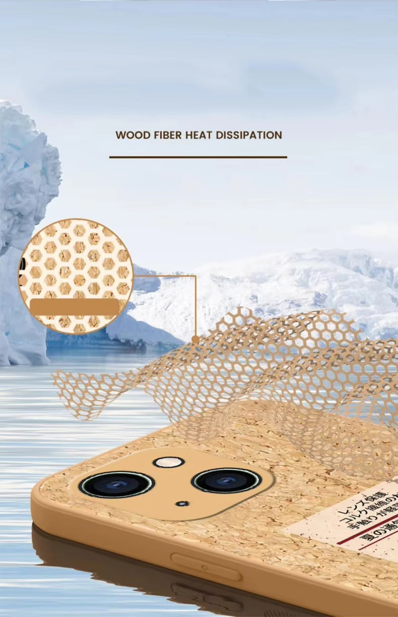 Luxury Apple iPhone Case, MagSafe Compatible, Camera Lens and Screen Protection, Ultra Thin, Shockproof, Magnetic, Full All Around Protection, Cork Wood Soft Cover