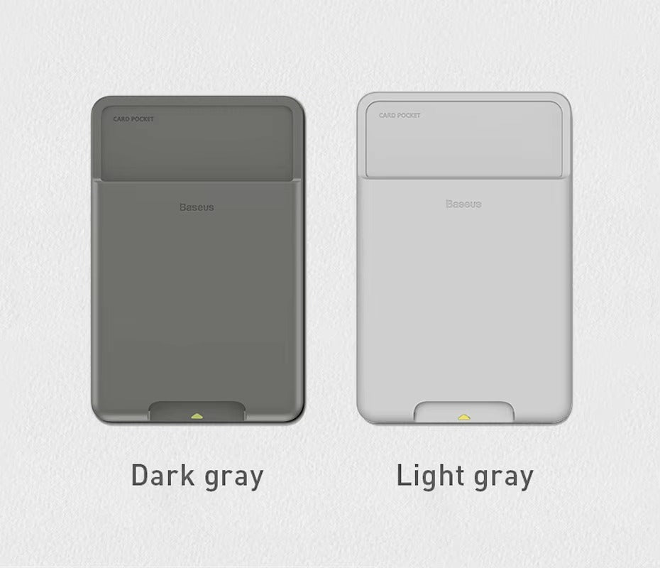 High Quality Silicone Phone Card Holder – Slim, Adhesive Back Cover with ID Slot, Wallet Sticker Case for Apple iPhone