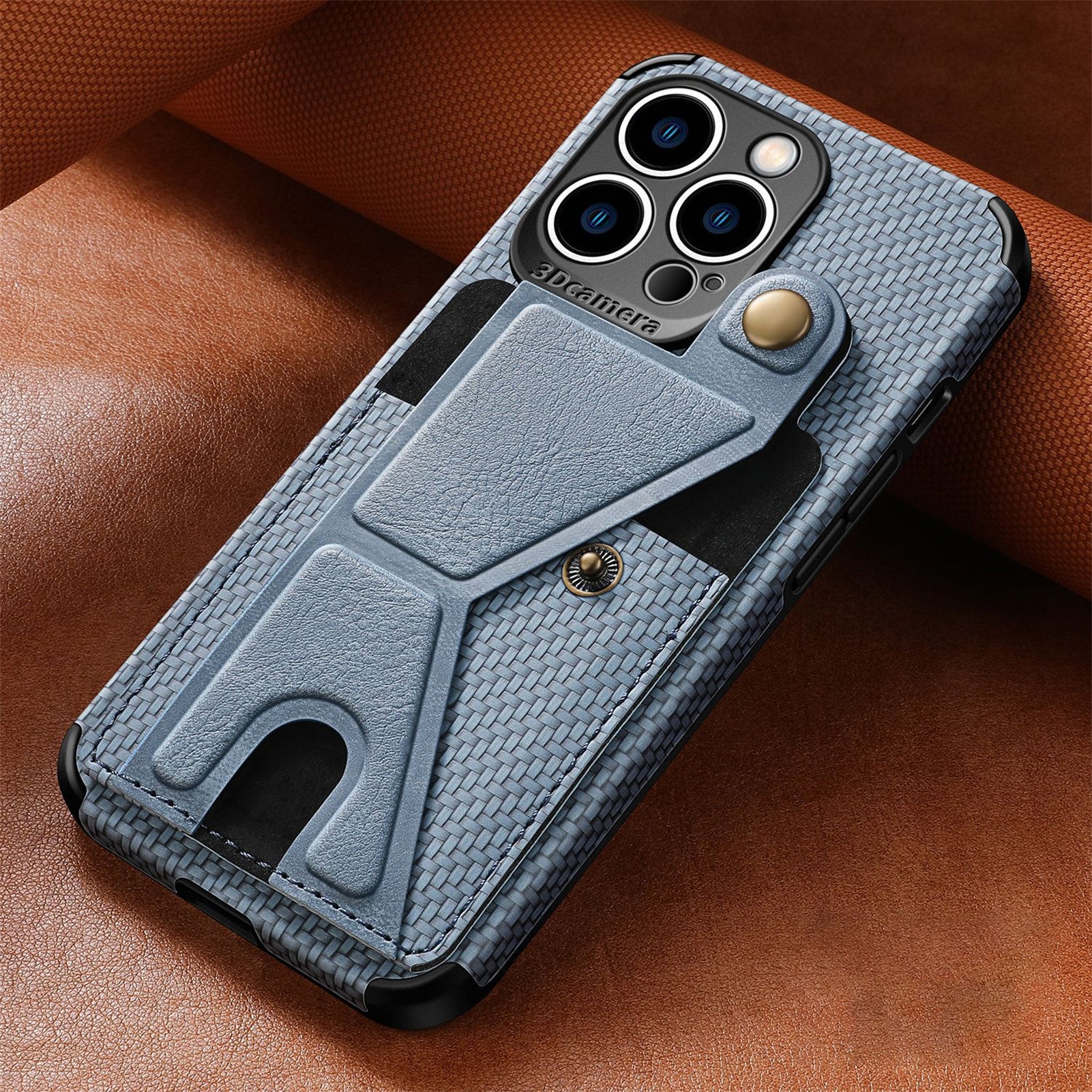 Carbon Fiber Wallet Flip iPhone Case – Premium Leather, Card Holder, Shockproof Protection Sleek & Durable Design for iPhone