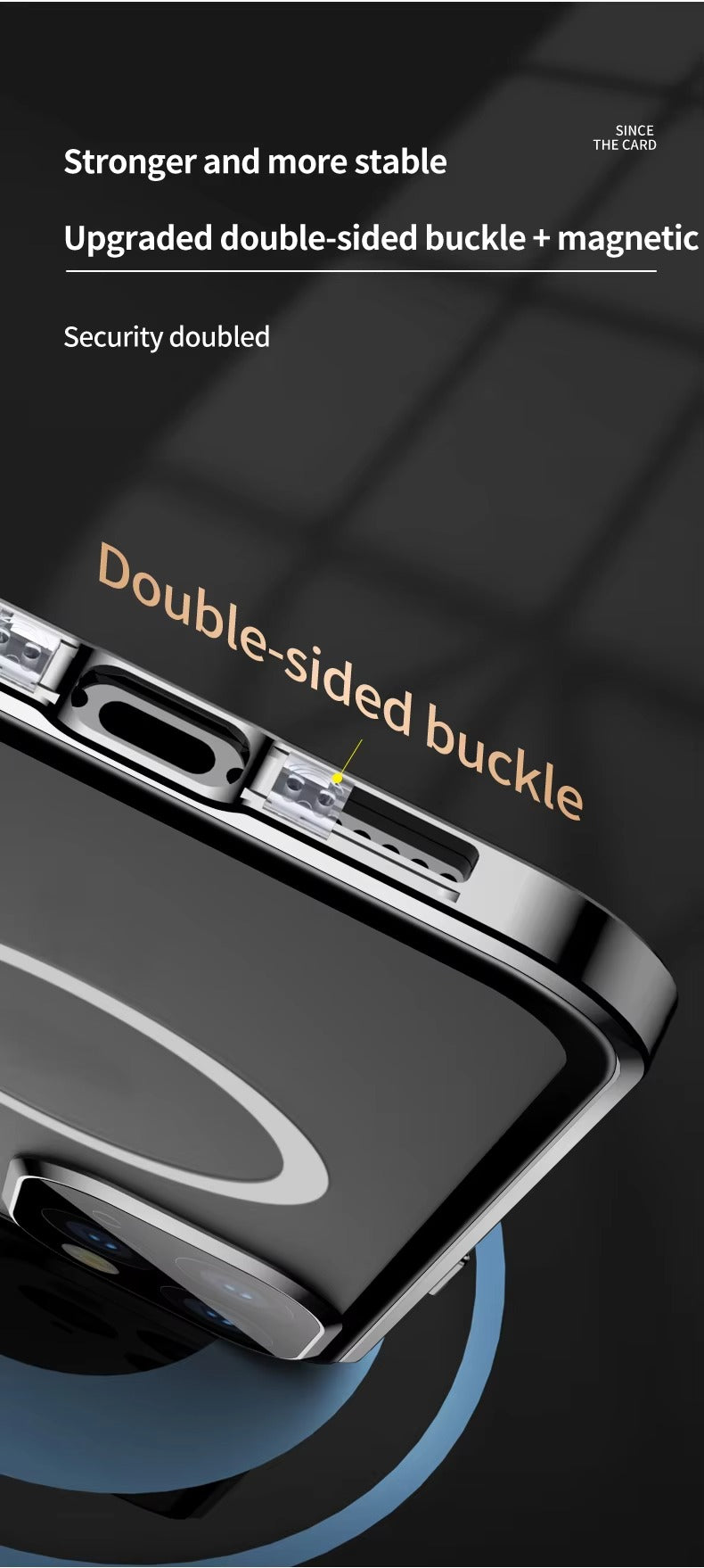 Premium Apple iPhone Case, MagSafe Compatible, Camera Lens & Screen Protection, Ultra Thin, Shockproof, Magnetic Full All Around Cover – 360° Metal Frame Case with Aluminum Alloy & Full Screen Protection