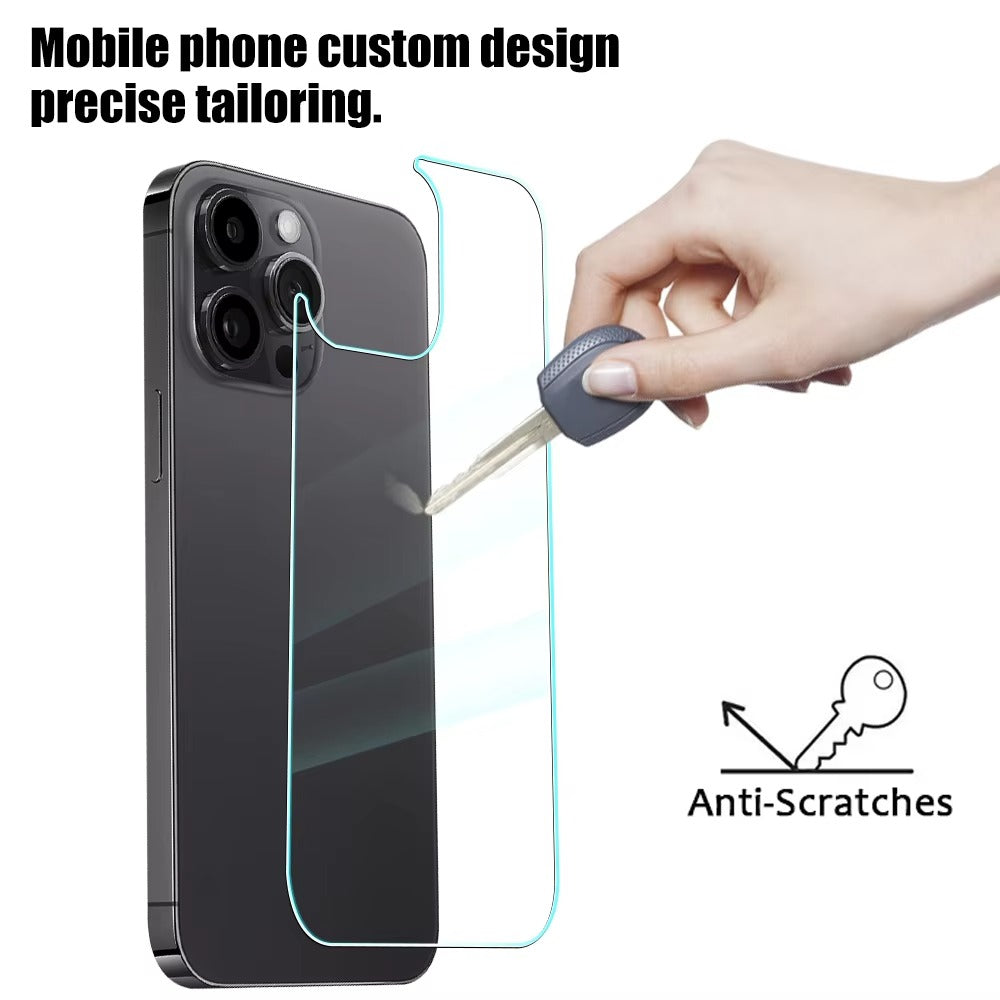 High Quality Rear Tempered Glass Screen Protector – 1/3PCS Back Film Cover for Mobile Phones, Compatible with iPhone Plus