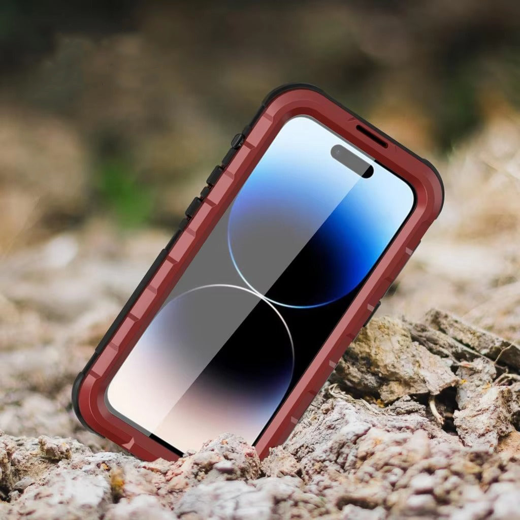 Robust Apple iPhone Case MagSafe Compatible, Camera Lens & Screen Protection, Ultra Thin Shockproof Magnetic Full All Around Protection Cover with IP68 Metal Military Design