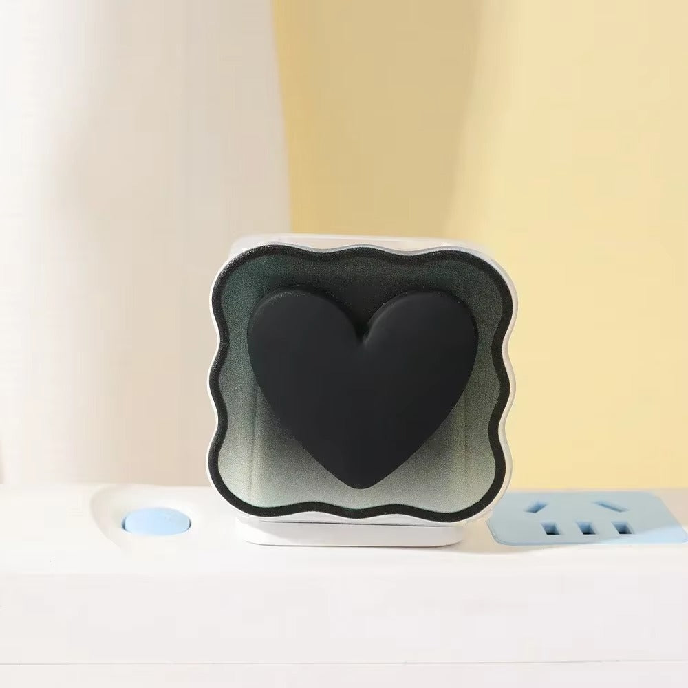 High Quality Heart-Shaped Charger Protector – Silicone Anti-Break, Scratch-Proof Cover Sleeve for Apple 18W, 20W Adapters,