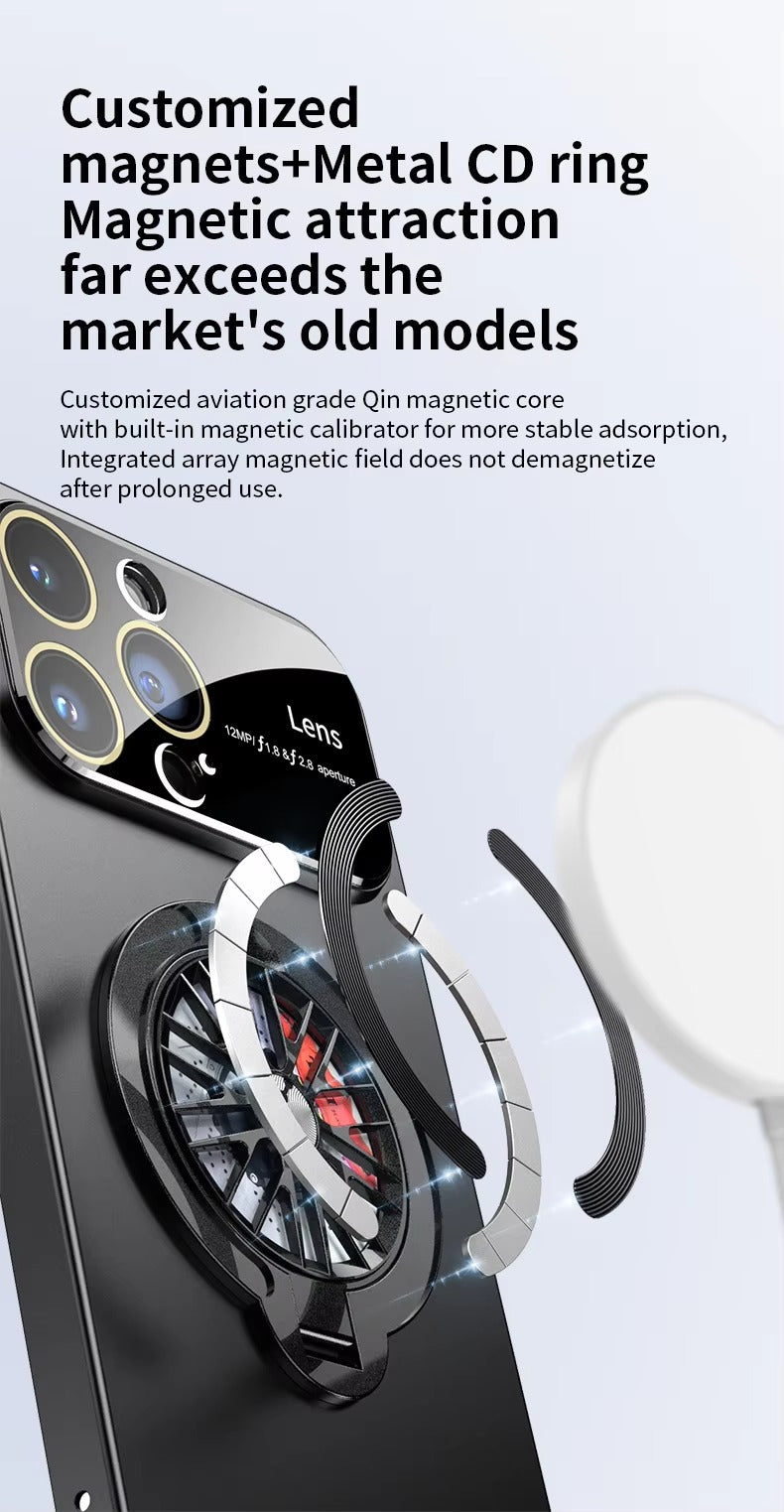 Luxury Leather Apple iPhone Case, MagSafe Compatible, Ultra Thin Magnetic Shockproof Full Protection