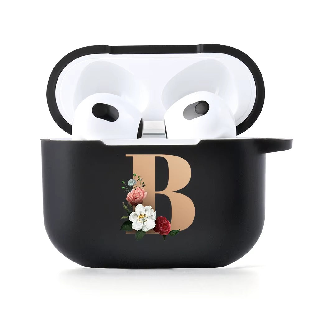 Premium Cute Cartoon Silicone AirPods Case Cover – A, B, C Letters & Fun Designs like Cat, Hearts, Angry Panda, Music Notes, for AirPods Pro 2, Pro, 3, 1/2