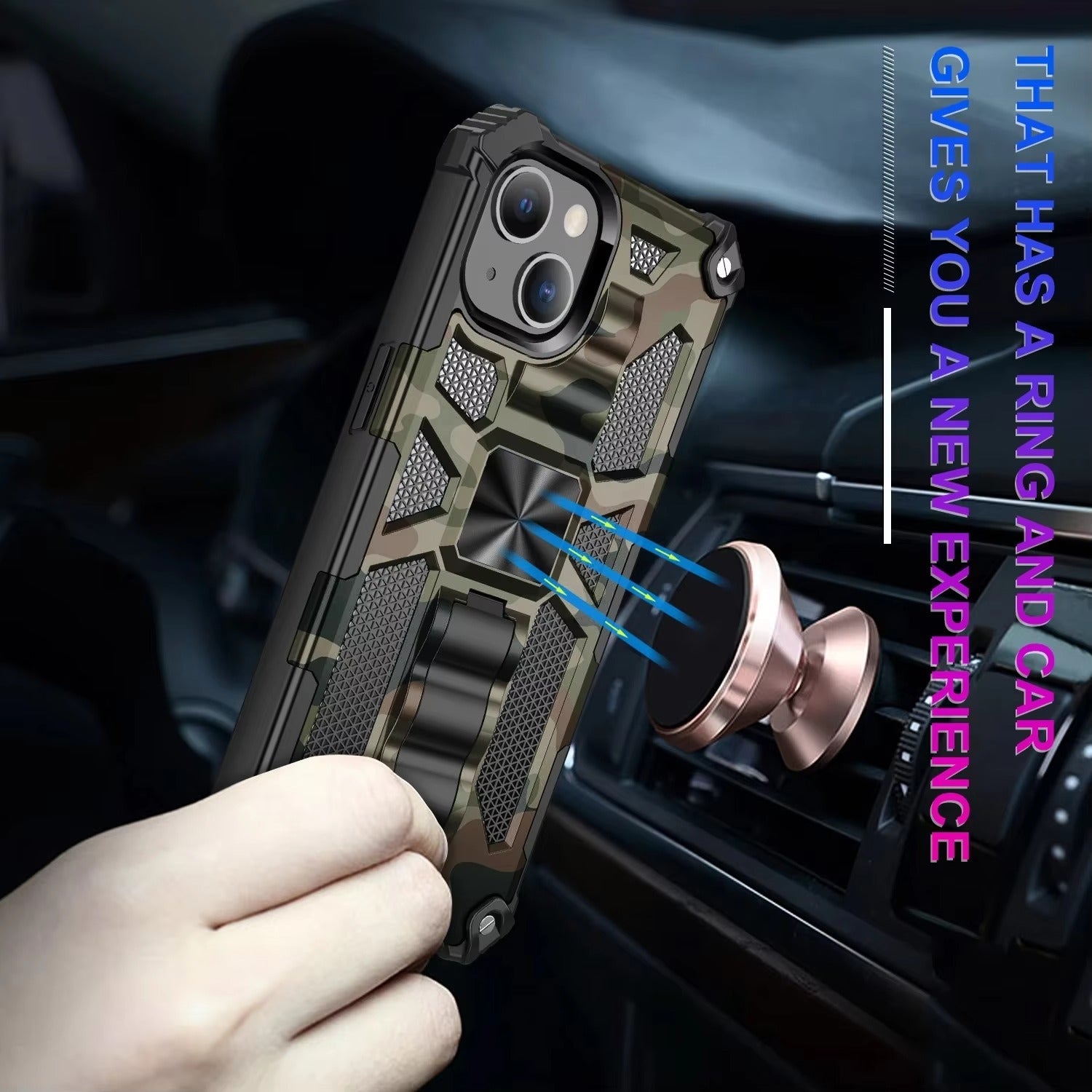 Robust Apple iPhone Case, MagSafe Compatible, Camera Lens Protection, Screen Protection, Ultra Thin, Shockproof Hybrid