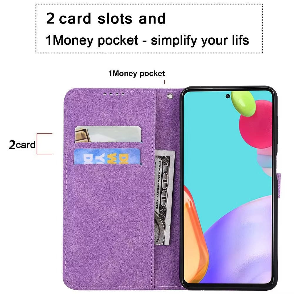 Luxury Apple iPhone Case, MagSafe Compatible, Camera Lens and Screen Protection, Ultra Thin, Shockproof, Magnetic, Full All Around Protection, Butterfly Glitter Wallet Cover