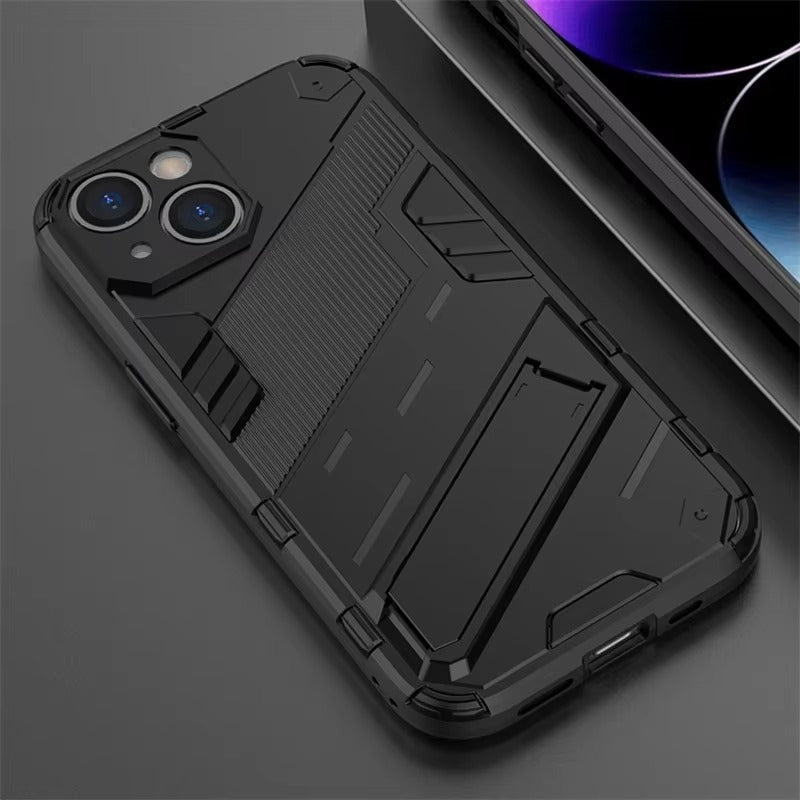 Robust Apple iPhone Case, MagSafe Compatible, Camera Lens and Screen Protection, Ultra Thin, Shockproof, Magnetic, Full All Around Protection, Armor Kickstand Cover