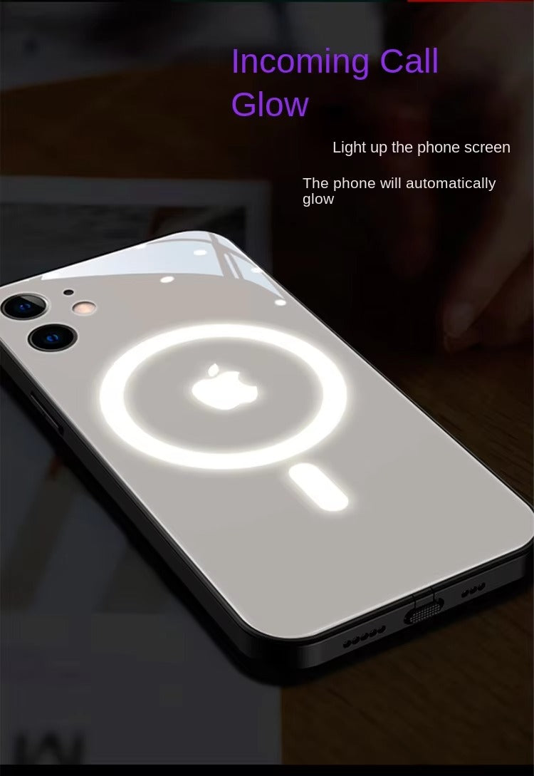 Premium Apple iPhone Case, MagSafe Compatible, Camera Lens and Screen Protection, Ultra Thin, Shockproof, Magnetic, Full All Around Protection, Flash Call LED Cover