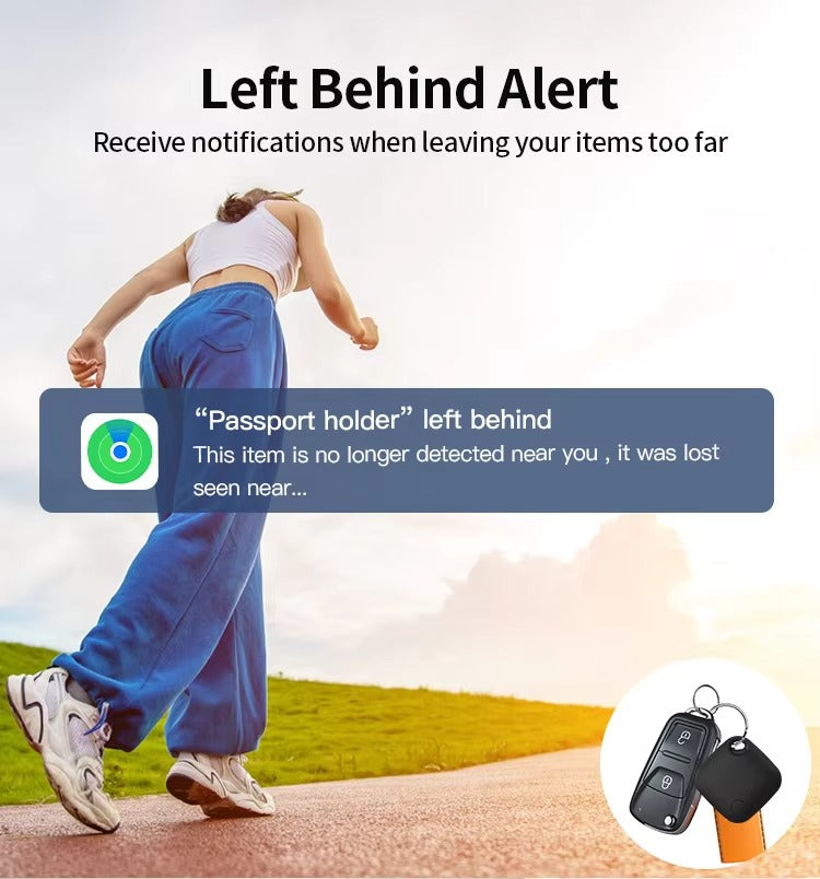 High Quality Bluetooth Smart Tracker – Mini GPS Tag with Keychain Ring, Anti-Lost Finder for Keys Works with iOS Devices