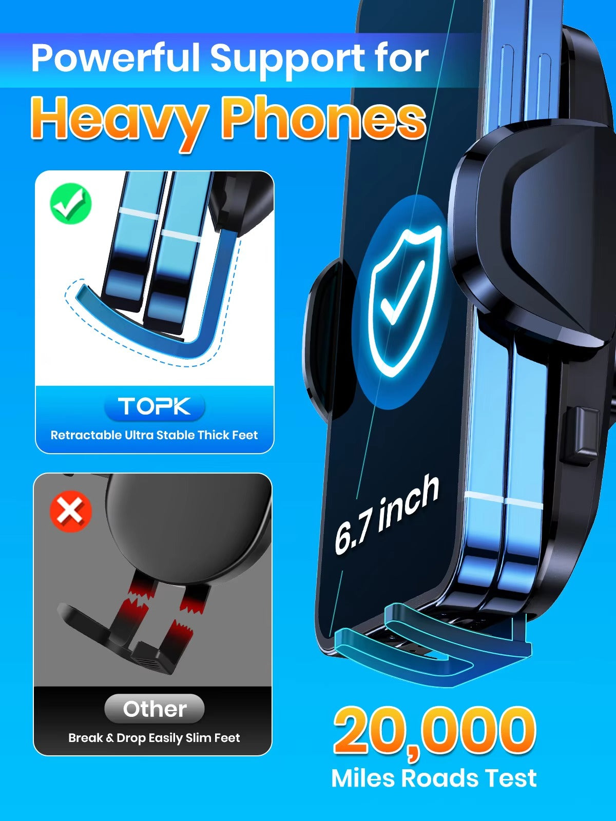 High Quality Universal Car Phone Holder – 360° Rotating Vent Mount with Hook Clip, Apple iPhone Devices