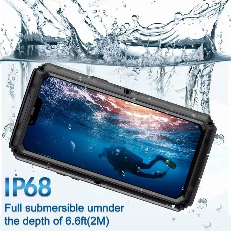 Robust Apple iPhone Case MagSafe Compatible, Camera Lens & Screen Protection, Cover with IP68 Waterproof Armor Design