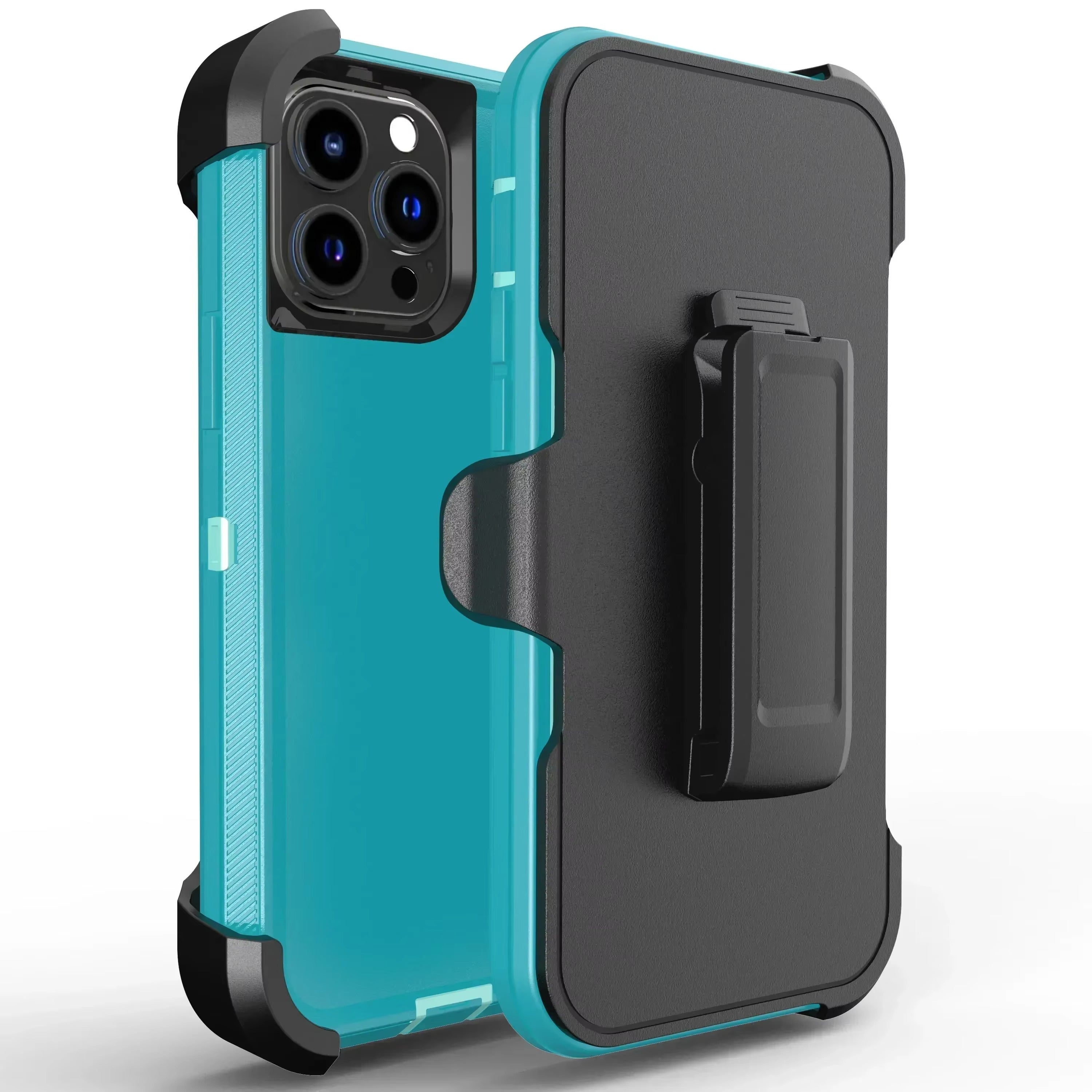 Robust Apple iPhone Case, MagSafe Compatible, Camera Lens & Screen Protection, Ultra Thin, Shockproof, Magnetic Full All Around Cover – Slide Belt Clip Holster Case with Kickstand Holder & Heavy Duty Back Protection