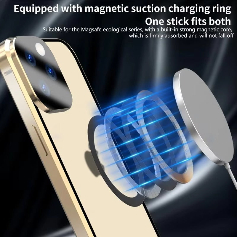 Premium 360° Glass Apple iPhone Case, MagSafe Compatible, Ultra Thin Magnetic Shockproof Full Protection