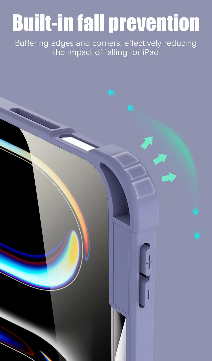 Premium iPad Case with Pencil Holder – Magnetic Protective Cover , Compatible with 10.2", 11", 12.9", 13" Tablet Sizes