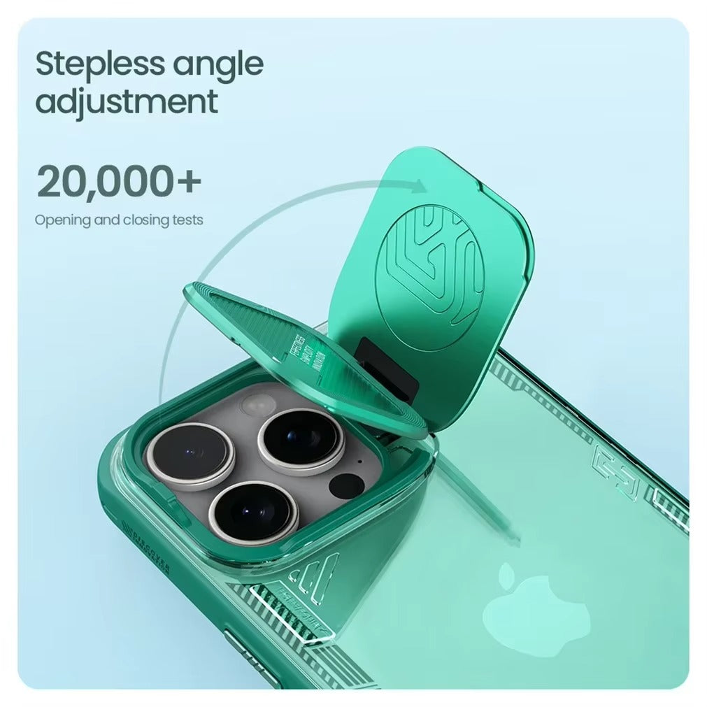 High Quality Apple iPhone Case Ultra Thin Shockproof Magnetic Full All Around Protection Cover with Transparent Holder Design