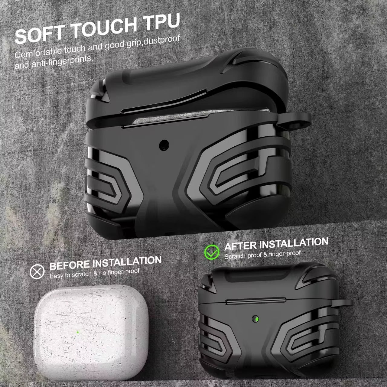 Shockproof Protective Case for AirPods Pro 2, 3 – Wireless Bluetooth Earphone Cover for Apple AirPods, Durable Anti-Drop Shell, Compatible with Pro Series