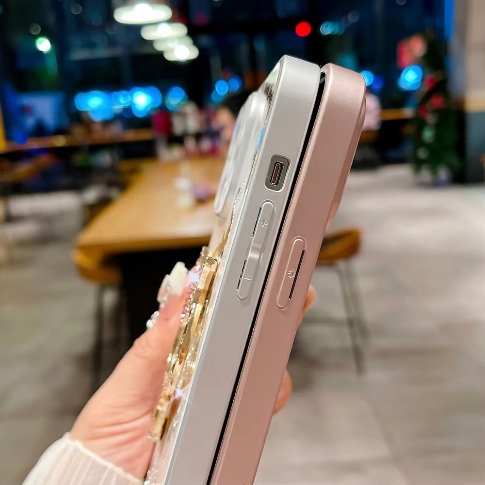 Luxury Apple iPhone Case, MagSafe Compatible, Camera Lens and Screen Protection, Ultra Thin, Shockproof, Magnetic, Full All Around Protection, Night Cat Ring Cover