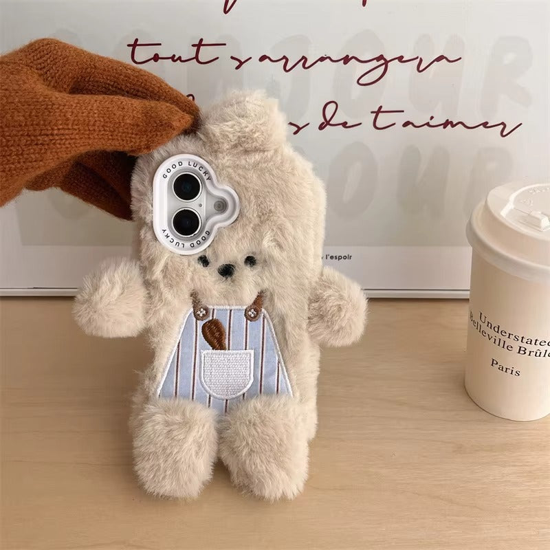 Luxury Apple iPhone Case, MagSafe Compatible, Camera Lens and Screen Protection, Ultra Thin, Shockproof, Magnetic, Full All Around Protection, Fluffy Rabbit Fur Cover