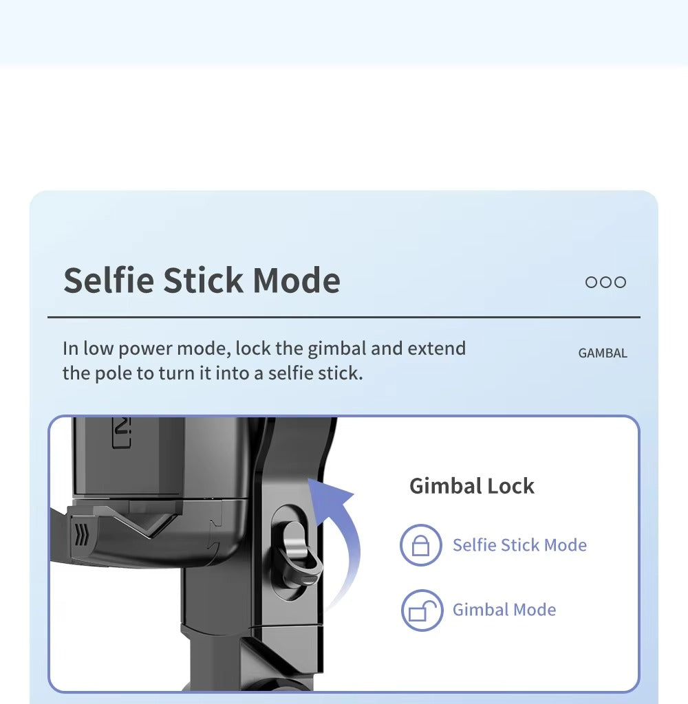 Premium, 360° Rotation, Gimbal Stabilizer, Selfie Stick – Tripod, Auto-Tracking, with Apple iPhone, and Smartphones