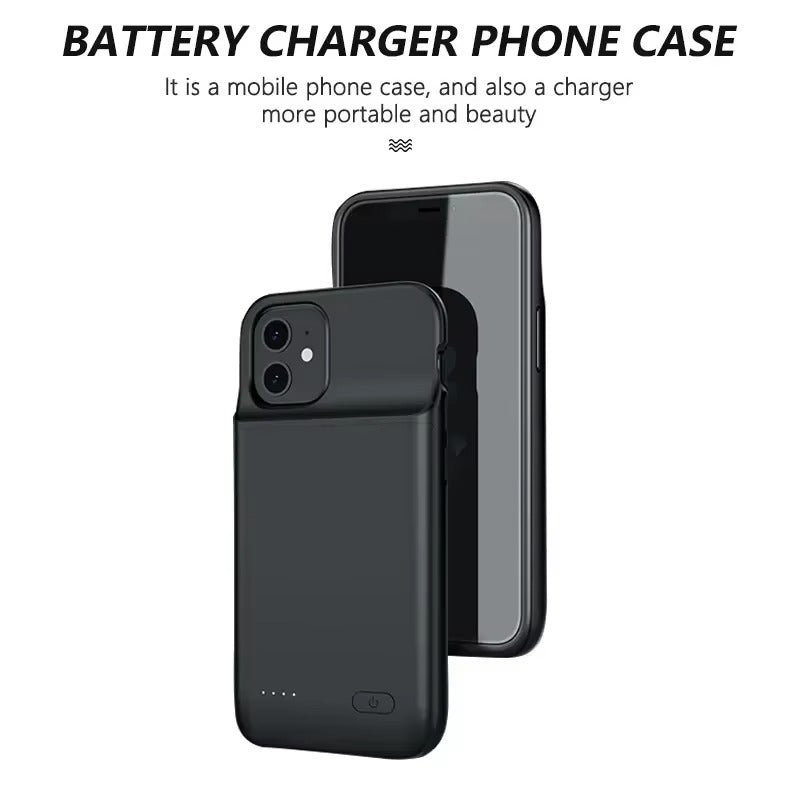 Robust Apple iPhone Case MagSafe Compatible, Camera Lens & Screen Protection, Ultra Thin Shockproof Magnetic Full All Around Protection Cover with 10000mAh Battery Charger