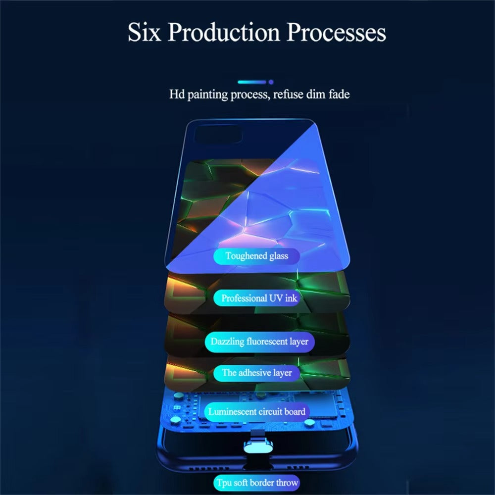 Premium Apple iPhone Case, MagSafe Compatible, Camera Lens and Screen Protection, Ultra Thin, Shockproof, Magnetic, Full All Around Protection, Voice-Activated LED Cover