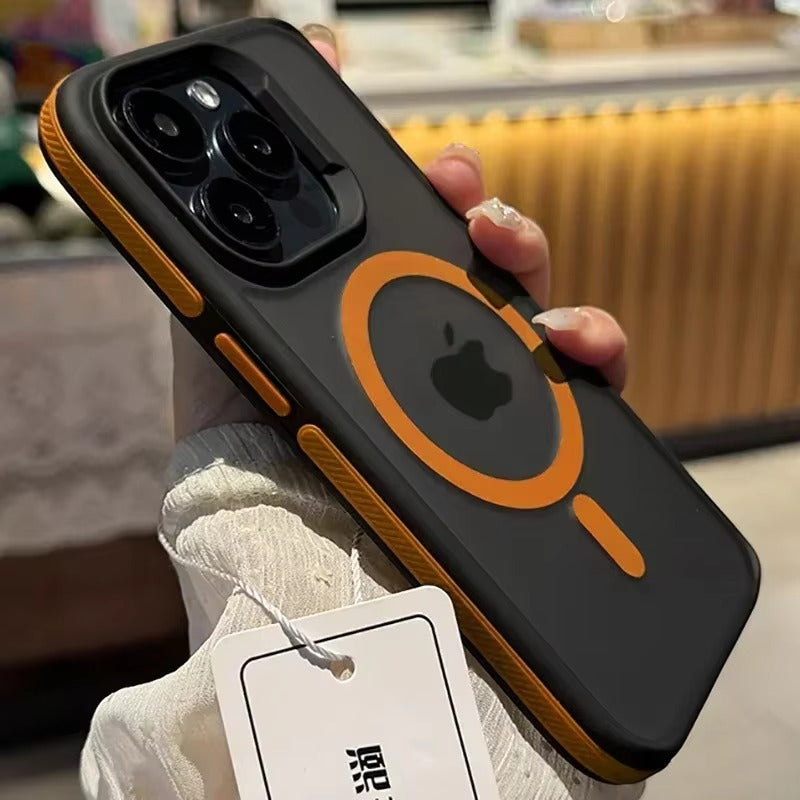 Luxury Apple iPhone Case Camera Lens & Screen Protection, Ultra Thin Shockproof Magnetic Full All Around Protection Cover