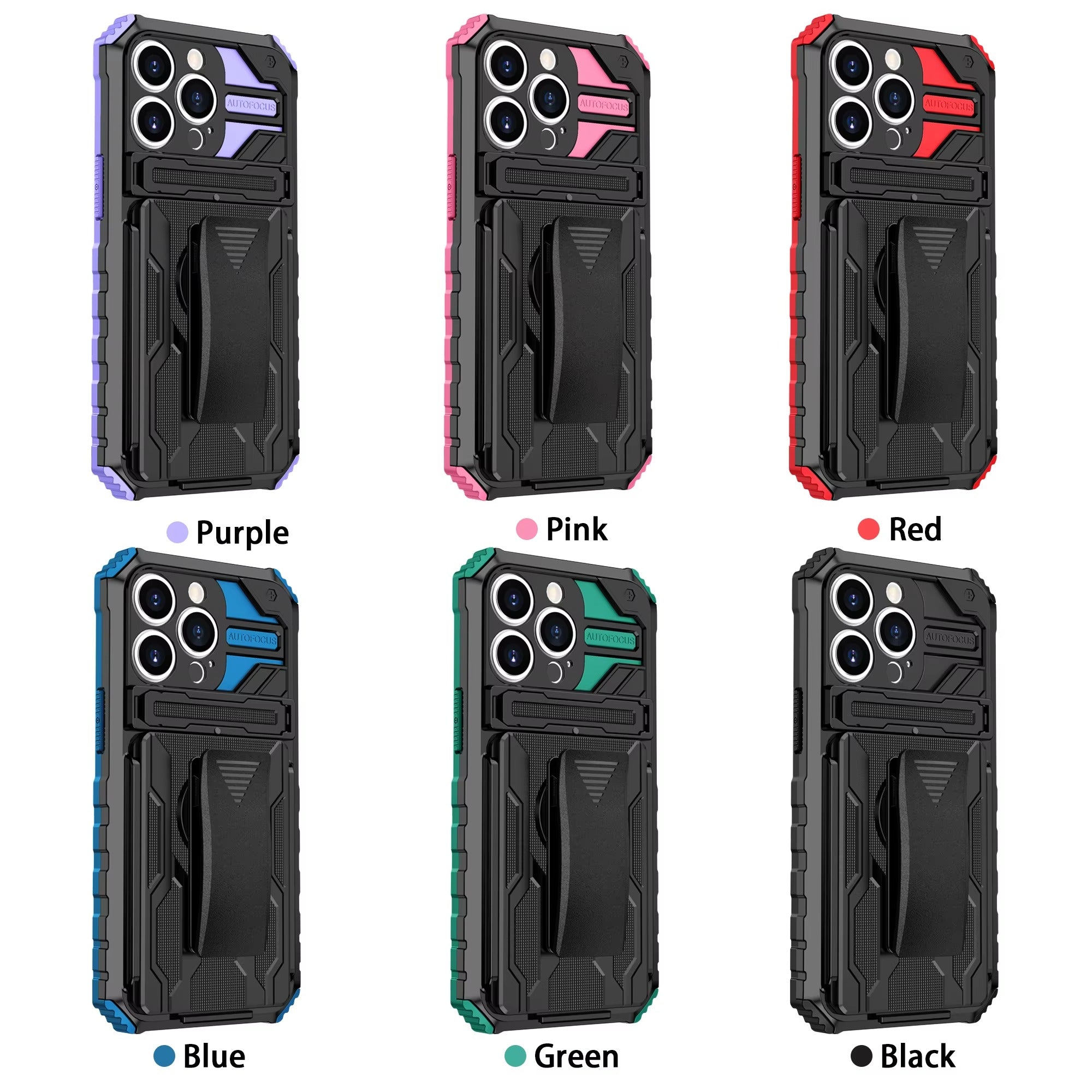 Robust Apple iPhone Case, MagSafe Compatible, Camera Lens & Screen Protection, Ultra Thin, Shockproof, Magnetic Full All Around Cover – Heavy Duty Armor Case with Kickstand, Holster & Belt Clip Attachment