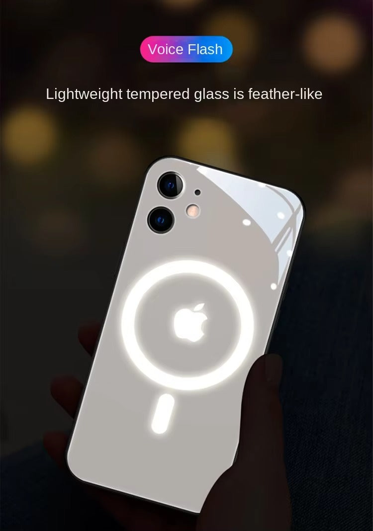 Premium Apple iPhone Case, MagSafe Compatible, Camera Lens and Screen Protection, Ultra Thin, Shockproof, Magnetic, Full All Around Protection, Flash Call LED Cover