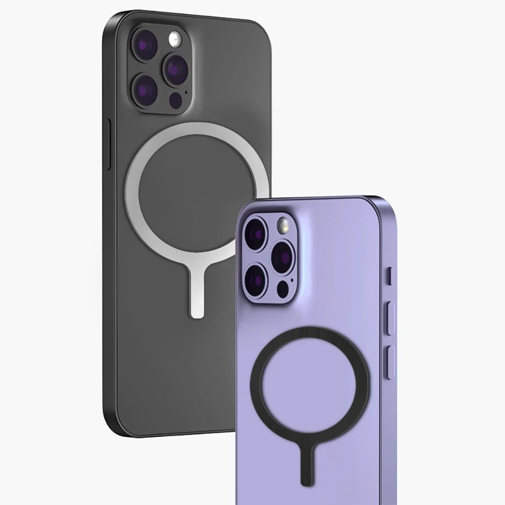 Universal Magnetic Ring Sticker for MagSafe Charger – Metal Alignment Plate for iPhone & Android, Wireless Charging Guide, Car Mount Support Plate