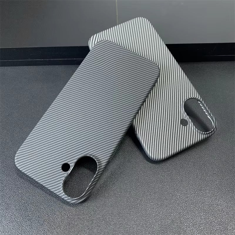 High Quality Apple iPhone Case, MagSafe Compatible, Camera Lens & Screen Protection, Ultra Thin, Shockproof, Magnetic Full All Around Cover – Double Color Carbon Fiber Texture Matte Case with Ultra Thin Shockproof Design