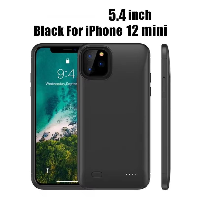 Premium Apple iPhone Case MagSafe Compatible, Camera Lens & Screen Protection, Ultra Thin Shockproof Magnetic Full All Around Protection Cover with 10000mAh Charging Power Bank
