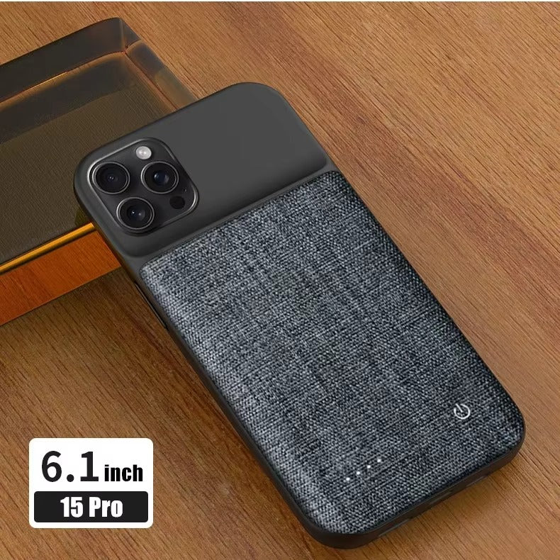 Premium Apple iPhone Case MagSafe Compatible, Camera Lens & Screen Protection, Ultra Thin Shockproof Magnetic Full All Around Protection Cover with 10000mAh Oxford Battery