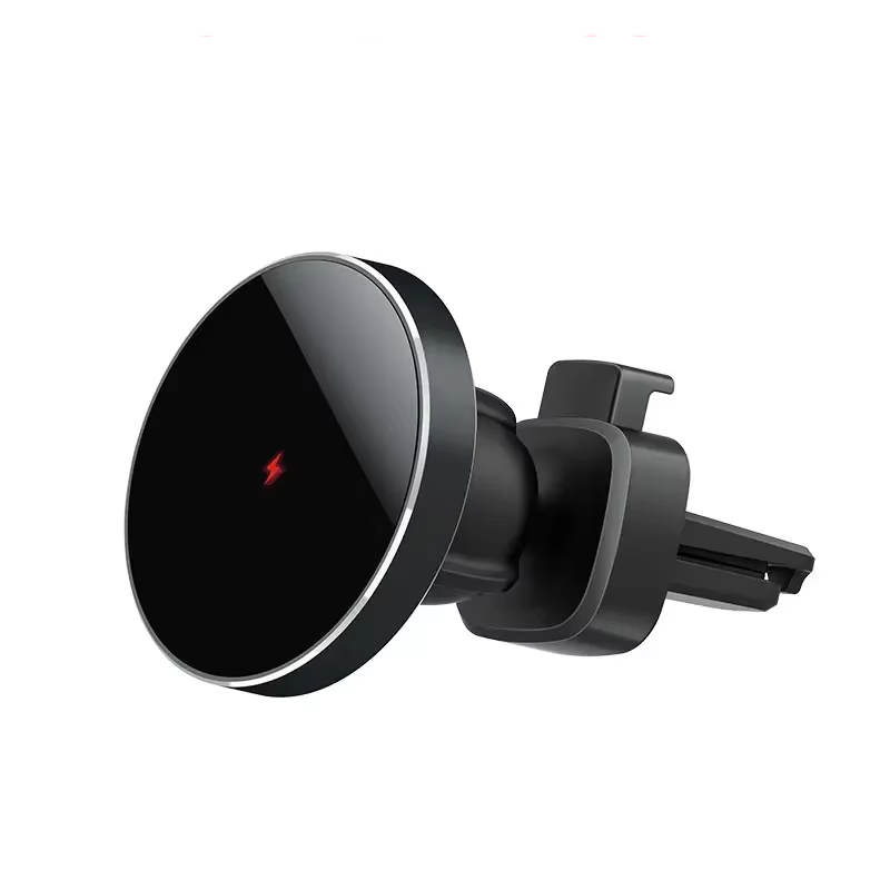 High-Speed 30W Magnetic Wireless Car Charger – Phone Holder Stand with Fast Charging, Dashboard or Vent Mount