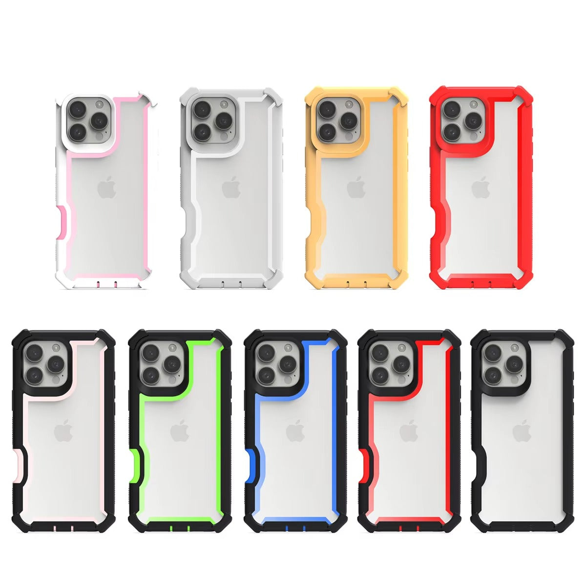 Robust Apple iPhone Case, MagSafe Compatible, Camera Lens & Screen Protection, Ultra Thin, Shockproof, Magnetic Full All Around Cover – Rugged Hybrid TPU Case with Transparent Silicone Back & Hard PC Bumper Frame