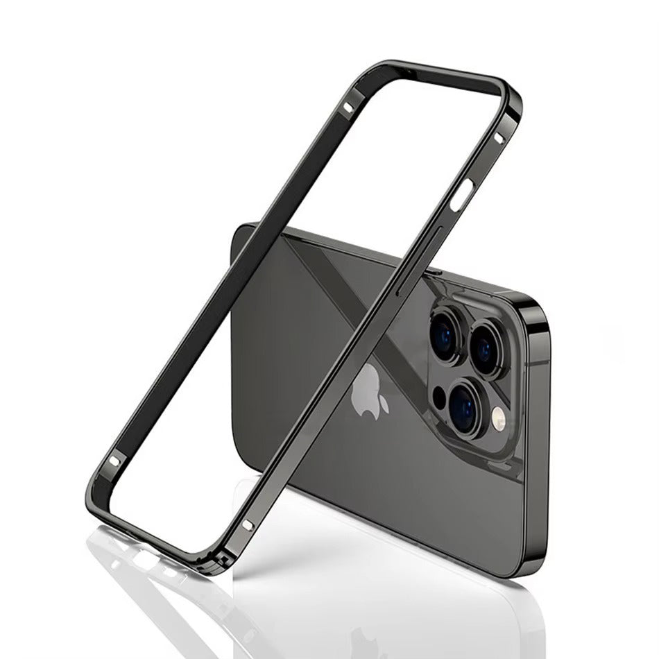 Luxury Apple iPhone Case, MagSafe Compatible, Camera Lens & Screen Protection, Ultra Thin, Shockproof, Magnetic Full All Around Cover – Lightweight Aluminum Metal Frame Bumper Case with Thin Alloy Back Protection