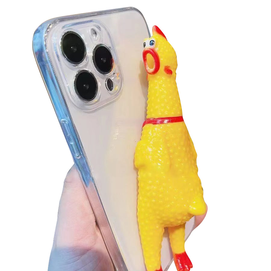 Premium Apple iPhone Case, MagSafe Compatible, Camera Lens and Screen Protection, Ultra Thin, Shockproof, Magnetic, Full All Around Protection, 3D Scream Chicken Cover