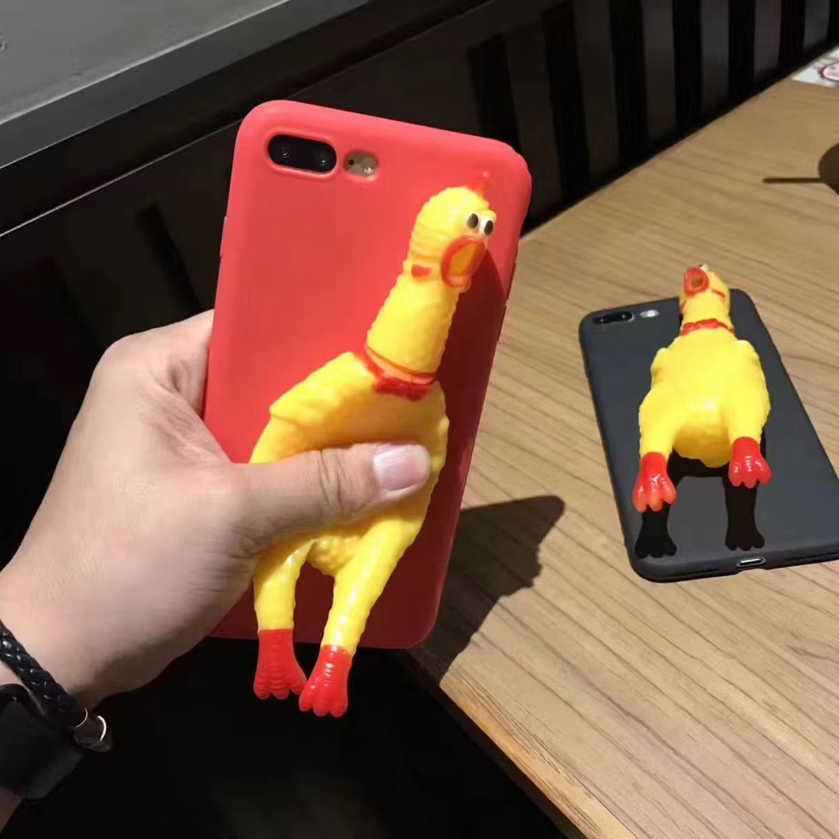 Premium Apple iPhone Case, MagSafe Compatible, Camera Lens and Screen Protection, Ultra Thin, Shockproof, Magnetic, Full All Around Protection, 3D Scream Chicken Cover