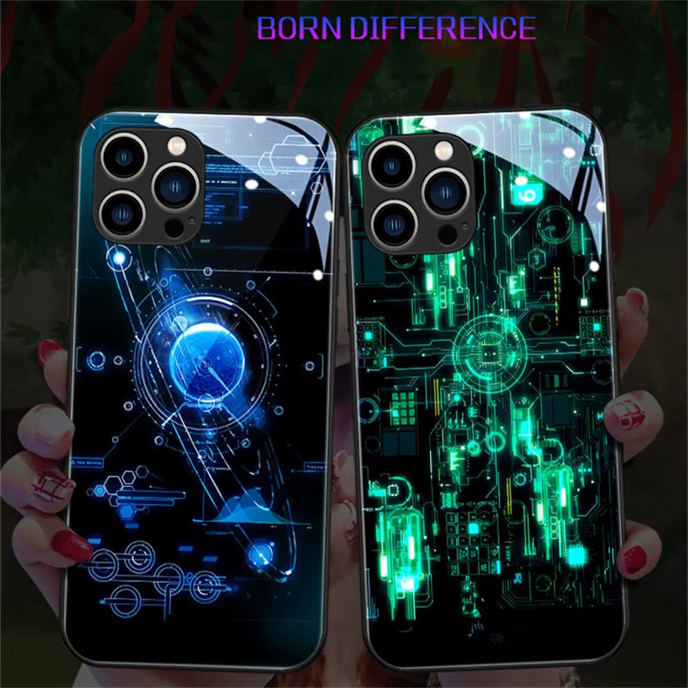 Premium Apple iPhone Case, MagSafe Compatible, Camera Lens and Screen Protection, Ultra Thin, Shockproof, Magnetic, Full All Around Protection, LED Call Flash Glass Cover