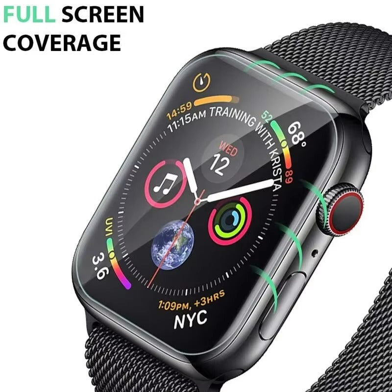 Premium HD Screen Protector for Apple Watch – Full Coverage Scratch-Resistant Film Guard, Easy Install Glass Shield for 40mm to 45mm Apple Smartwatch